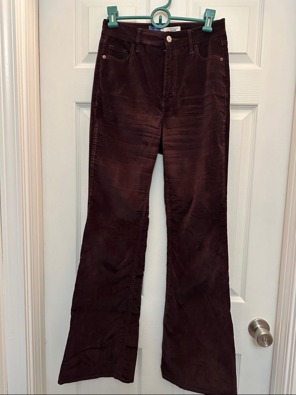 Women's purple velour Jeans